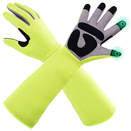 3-in-1 Gloves for Gardening, Farming & Cleaning, Stab-Proof, Anti-Slip, Wear-Resistant, Comfort, Breathable, Durable - color: Green, size: Medium