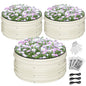 WORKPRO 3Pcs 2x2x1ft Galvanized Raised Garden Bed Set - color: White