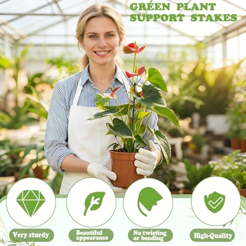Stackable Monstera Moss Pole, 5 PCS Natural Coir Plant Support Stakes. - size: 5 Pack