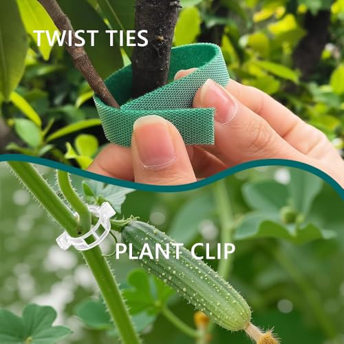 MAFONE 12 Pack 16inch Metal Plant Support Stakes for Tomato Orchid Lily - size: 12pcs 16 inch