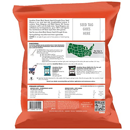 Jonathan Green Black Beauty Heat & Drought Resistant Grass Seed - 7 lb - size: 7 lb