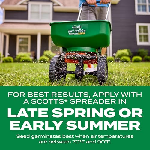 Scotts Turf Builder Thick'R Lawn Bermudagrass - Covers 1,200 sq. ft., Combination Seed, Fertilizer and Soil Improver, Fill and Repair Gaps in Thin Lawns and Enhance Root Development, 12 lb. - size: 12 lb.