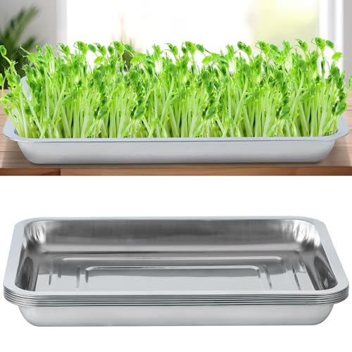 6 Pack Sprouting Tray Kit Seed Starter Tray Plant Germination Trays