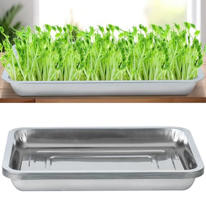 6 Pack Sprouting Tray Kit Seed Starter Tray Plant Germination Trays