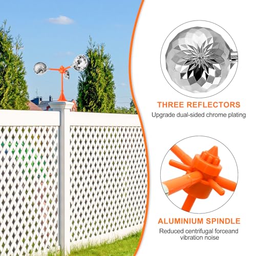 Bird Scare Reflective Device Bird reflectors to Keep Birds Away| - color: Dark Orange