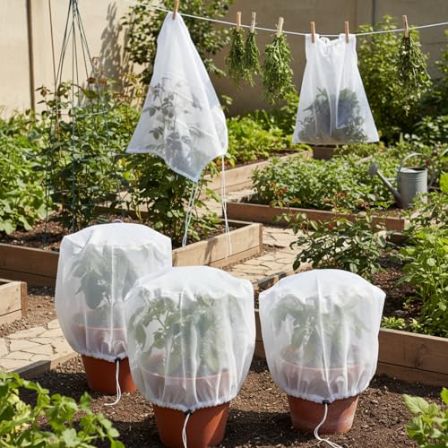 Boao 7 Pcs Plant Covers Freeze Protection, Row Cover & Tree Covers Winter