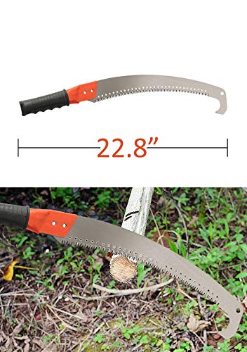 Pole Saw for Tree Trimming, Long Tree Trimmer Pole Saw 10FT, Manual Pole Cutter for Yard Garden and Patios Trees Branches Cutting - size: 10FT
