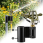 T Post Impact Sprinkler, Zinc Alloy 360°Garden Sprinkler Fit T U Round Post