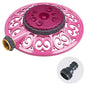 Melnor 65100-AMZ Sprout Metal 8-Pattern Sprinkler and QuickConnect Product Adapter Amazon Bundle, Raspberry Red - color: Raspberry Red
