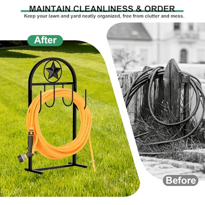 Garden Hose Holder,100ft Capacity Hose Reel,Star Style