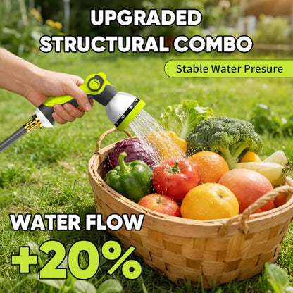 110 FT 1/2" Retractable Garden Hose Reel, Wall Mount - color: Upgrade-green, size: 110FT-1/2"