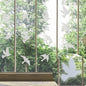 UV Reflective Anti Collision Window Bird Stickers Decals Glass Door Protect and Save Bird Strikes (Transparent, Reusable) - color: Transparent Uv Reflective