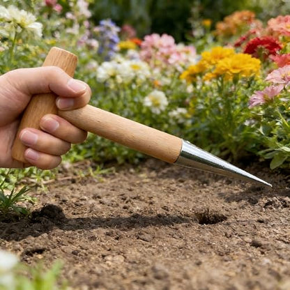 Garden Seed Dibber Planter Tool, Hand Bulb Hole Digger Tool
