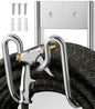 Garden Hose Holder Wall Mount - SS304 Stainless Steel Water Hose Hanger Heavy Duty Rack for Extension Cords Vacuum Hose Outside Silver (1 Pack)