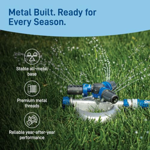 Orbit Elevated 3-Arm Rotating Sprinkler on Base, 28253