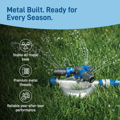 Orbit Elevated 3-Arm Rotating Sprinkler on Base, 28253