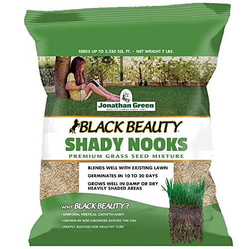 Jonathan Green Black Beauty Shady Nooks Grass Seed - 7 lb - size: 7 lb