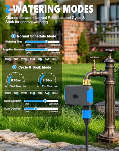 WiFi Sprinkler Timer, Smart Bluetooth Hose Timers, 1 Zone