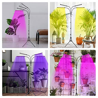 Felibeaco Plant Grow Lights for Indoor Plants with Adjustable Stand & Timer - style: Floor