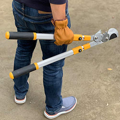 Centurion 76 Heavy Duty Bypass Lopper 1¾-inch Cut Capacity with Telescoping Aluminum Alloy Handle (Extend to 33 Inch)