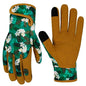 Leather Gardening Gloves for Women Garden Gloves Thorn Proof Heavy Duty Gloves Women Gardening Gift - color: Color a