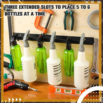 MorningRo 2 Pcs Spray Bottle Holder Wall Mounted Universal Trigger