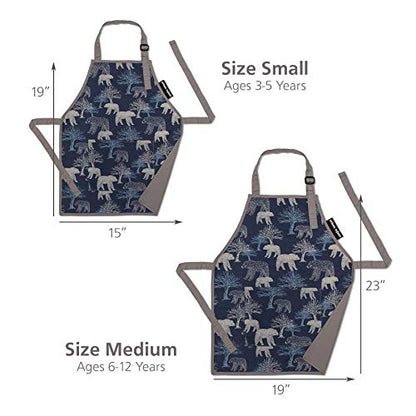 Urban Infant Little Helper Cooking Apron for Toddlers, Kids, Children - color: Bears, size: Medium (6 - 12 yrs), style: Non-personalized
