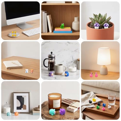 Zerobe Miniature Resin Animal Sets: Tiny Collectible Figurine Bulk Pack (30pcs) - color: 30pcs