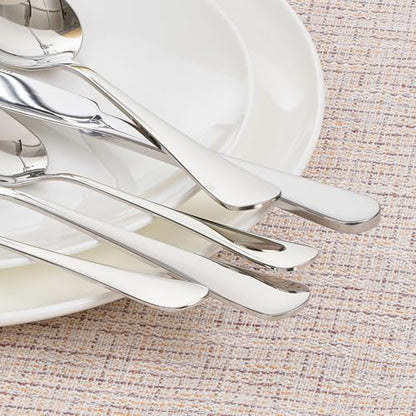 HIKAA 12-Piece Dinner Forks Set, 8-Inch 18/10 Stainless Steel Forks, Mirror Polished Dishwasher Safe Silverware Forks for Home, Restaurant, Party - size: 12-Piece, style: DINNER FORKS