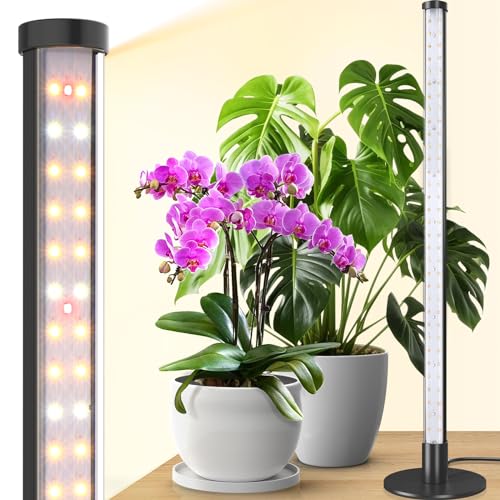 Barrina T10 Standing Grow Light for Indoor Plants, 20W 2FT, Full Spectrum - color: Black-GrowForce Spectrum, size: 2FT