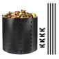 YUEWO 220 Gallon Compost Bin Outdoor Expandable Outdoor Composter for Leaves, Grass, Coffee Grounds, Kitchen Waste, Trees and Dead Shrubs