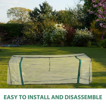 POPETPOP Transparent Greenhouse Cover Easy to Use Garden Protection Tent for Raised Garden Bed Heavy Duty Plant Cover Reliable Frost Weather Protection for Thriving Plants