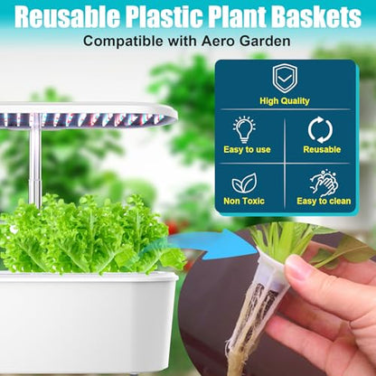 Replacement for Aerogarden Pods Hydroponic Accessories 103 Pcs - size: 103Pack Seed Pod Kits for Round Holes