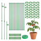 30 Pcs Plant Support Stakes Height Adjustable (17.7, Inches)