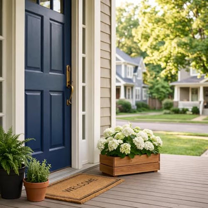 THYOI Premium Wooden Planter Box, Storage Box - 3 Colors (Natural) - color: Natural
