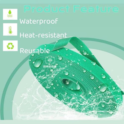 16.4 Feet Green Garden Tape Plant Ties 1/2'' Wide Garden Ties Plant Tape for Climbing Plants Reusable Gardening Plant Tape Support Strap for Flowers, Vines, Tomatoes Support Tape(16.4ft) - size: 16.4ft