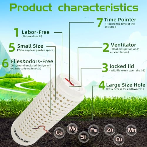In-Ground Worm Compost Bin - size: Two Small