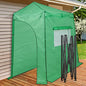 EAGLE PEAK 9x4 Easy Setup Pop Up Greenhouse, Lean-to Design, Clear/Green - color: Clear/Green, size: 9x4