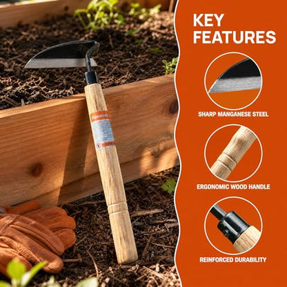 Weeding Hoe Sharp Durable bladeEffortless and efficient Weeding