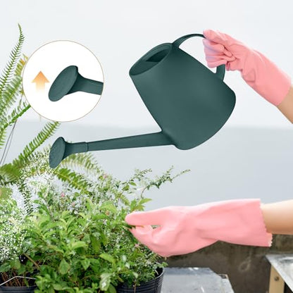 Plastic Watering Can for Home Plant Garden1/2 Gallon Blackish Green - color: Blackish Green