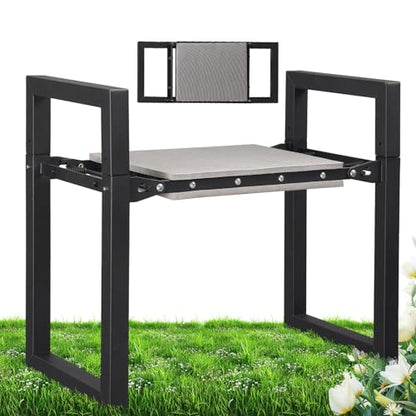 Garden Kneeler and Seat, 12.7" Wide Folding Heavy Duty Gardening Bench with Handles for Kneeling and Seat, Multifunctional Kneeler Stool for Women Seniors,Relieve Knee Back Pain,Gardening Tools Gifts