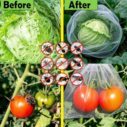Garden Pest Barrier Netting, Insect Barrier Net 4x26Ft Ultra Fine Netting - size: 4ftx26ft