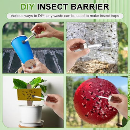1 Pack Sticky Coating Insect Trap with Brush, Insect Barrier (8 oz) - size: 8 oz