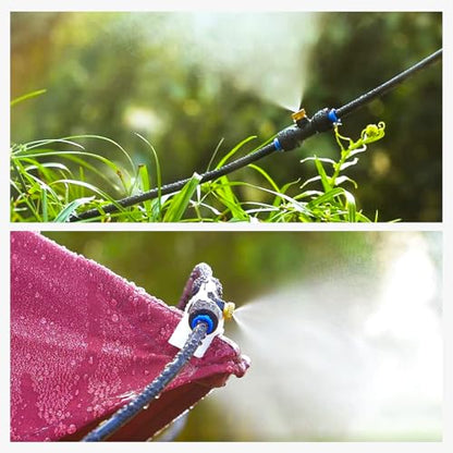 homenote Misting Cooling System, 26FT(8M) Pre-Assembled Mister Kit - size: 26FT / 8M