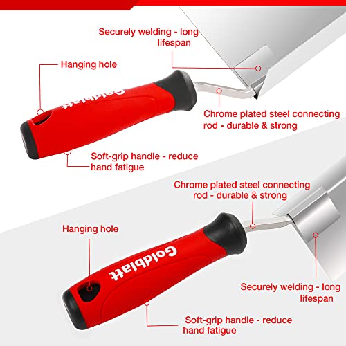 Goldblatt 2 Piece Drywall Corner Tool Set, Outside & Inside Corner Trowel