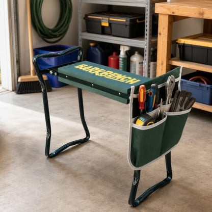 BarkBench 2-in-1 Foldable Kneeler and Seat – Multi-Use Padded Bench for Gardening, Dog Grooming, Bath Time & Home Projects. Great Gift for DIY Enthusiasts, Care Givers, Pet Owners and Seniors.