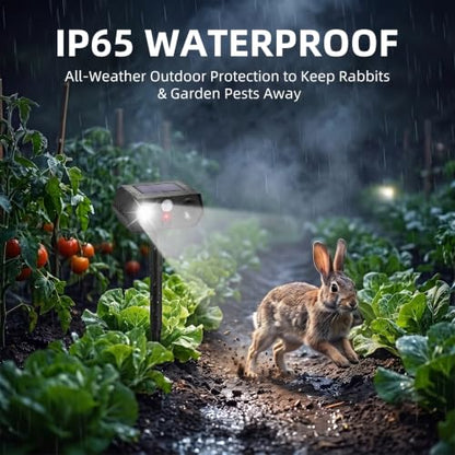 2026 Solar Ultrasonic Racoon Fortress Pro, Deer Cat Repellent