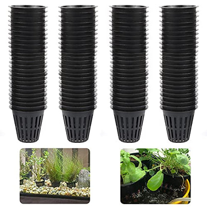 100PCS 2 Inch Garden Slotted Mesh Net Cups, Round Heavy Duty Net Cups Pots for, Hydroponics Slotted Mesh… - size: 2 inch Net Pots - 100 pack