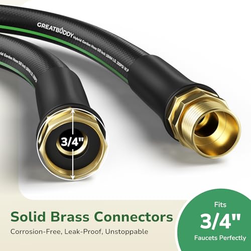 GreatBuddy Garden Hose 3ft, 5/8" Heavy Duty Water Hose - size: 3ft