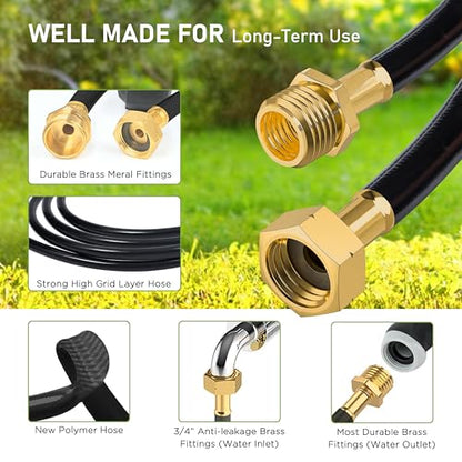 Tuyeho Heavy-Duty Auto Retractable Garden Hose Reel 100FT Lifetime Service
